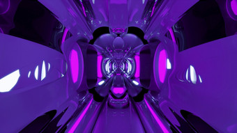 插图未来主义的轮形状的黑<strong>暗</strong>紫罗兰色的隧道呃质量插图黑<strong>暗紫色</strong>的轮隧道呃