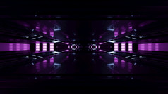 插图黑色的设计没完没了的隧道与发光的紫色的霓虹灯灯呃质量插图呃黑暗隧道与霓虹灯灯