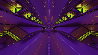 插图的角度来看<strong>视图</strong>呃紫罗兰色的对称的<strong>隧道</strong>与几何形状风景如画的插图呃<strong>隧道</strong>紫罗兰色的颜色