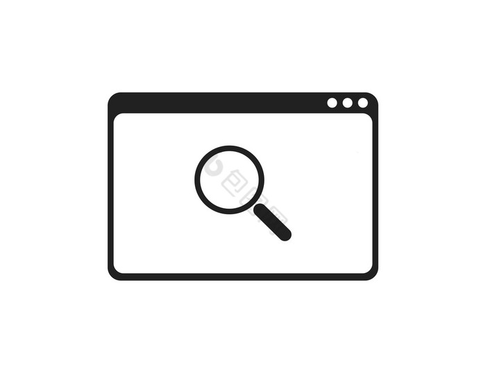 搜索图标为页面行向量网站信息按钮图标搜索图片