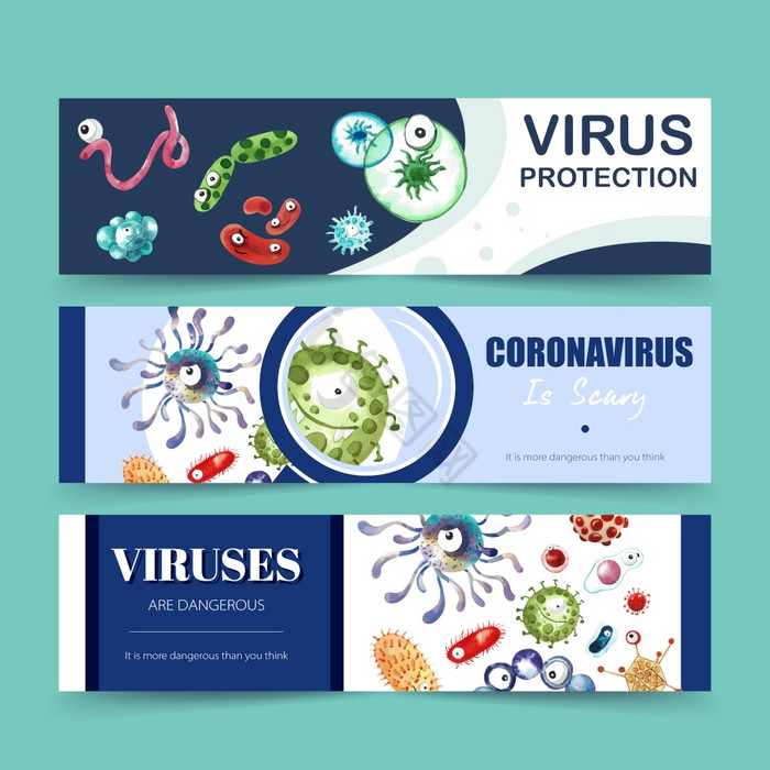 病毒横幅与埃博拉病毒病毒萨尔斯科夫插图图片