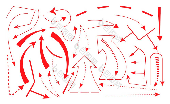 的箭头集向量箭头迹象为军事地图部队运动历
