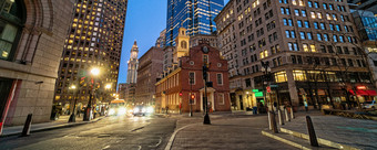 横幅网络页面场景波士顿老状态房子buiding《暮光之城》时间麻萨诸塞州美国体系结构和建筑与旅游概念