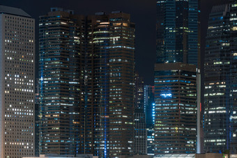 特写镜头在<strong>香港香港</strong>城市景观摩天大楼晚上时间业务金融区旅<strong>游</strong>和旅行目的地体系结构建筑和具有里程碑意义的概念