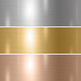 集银黄金铜金属纹理向量插图