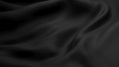 黑色的织物背景与复制空间渲染