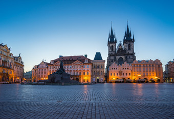 老小镇广场布拉格城市捷克共和国