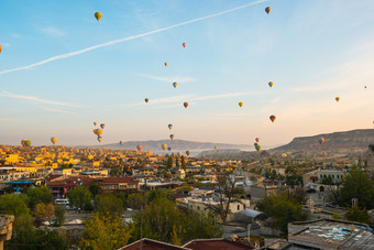 <strong>卡帕多西亚</strong>城市天际线goreme<strong>火鸡</strong>