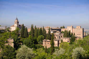 景观Alhambra宫格拉纳达安达卢西亚西班牙