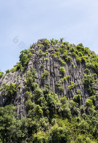 高石灰石山与小洞穴的国家parknorthern泰国