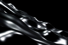 黑色的液体波奢侈品溢价模式飞行成数字技术动画呈现