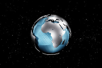 金属世界地球地球全球背景呈现金属世界地球地球全球背景呈现