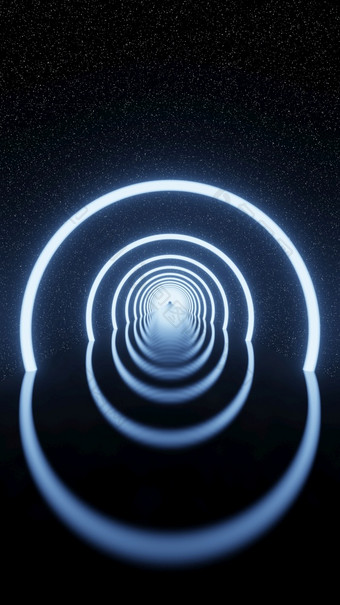 摘要未来主义的发光的圈霓虹灯光隧道明星空间背景垂直呈现摘要未来主义的发光的圈霓虹灯光隧道明星空间背景垂直呈现