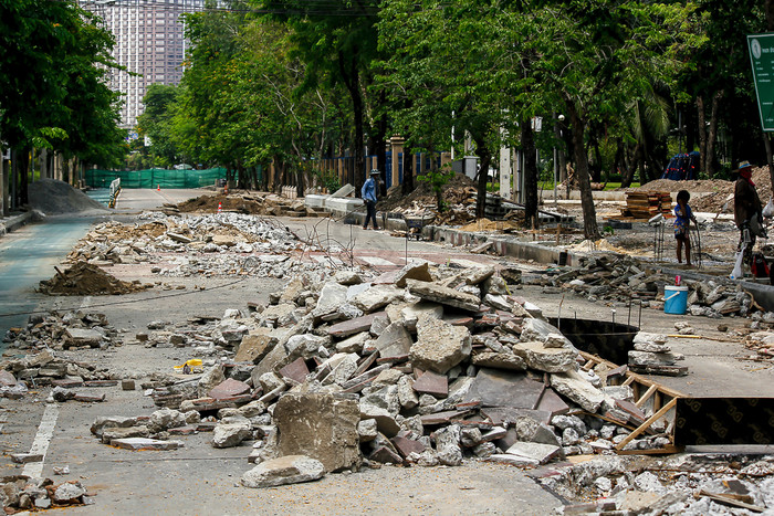 拆迁道路图片