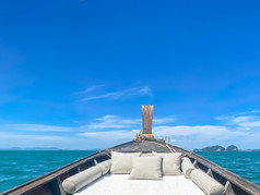 私人长尾船旅行甲米泰国具有里程碑意义的目的地亚洲旅行假期旅游热和假期概念