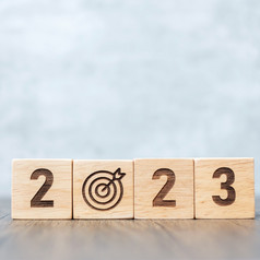 块与圆靶标志业务目标目标决议策略计划行动动机任务思考和新一年开始概念