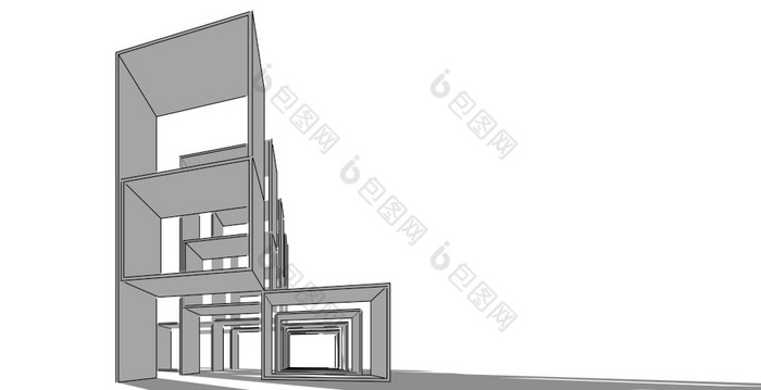 摘要建设雕塑建筑插图