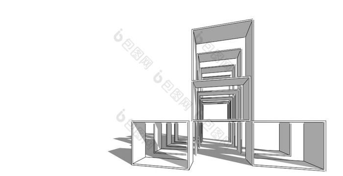 摘要建设雕塑建筑插图