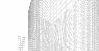 摘要现代建筑结构玻璃墙广场结构插图