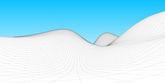 摘要线框背景网格技术插图景观数字地形网络空间的山与山谷地形网络空间的山与山谷