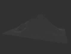 摘要线框背景网格技术插图景观数字地形网络空间的山与山谷数字地形网络空间的山与山谷