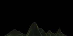 摘要线框背景网格技术插图景观数字地形网络空间的山与山谷数字地形网络空间的山与山谷
