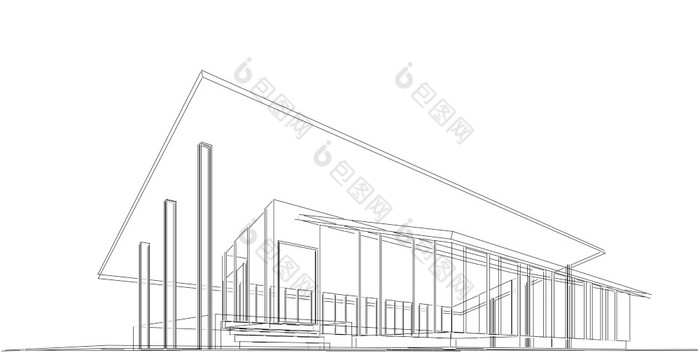 体系结构建筑插图现代城市体系结构摘要背景设计摘要体系结构背景插图体系结构建筑的角度来看行