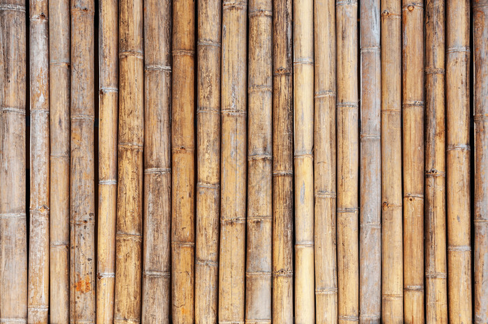 竹子墙竹子栅栏纹理图片