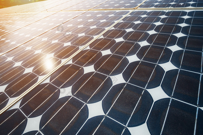纹理光伏面板太阳能面板背景替代能源概念清洁能源绿色能源