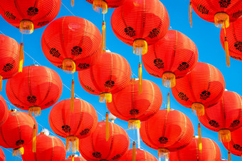 红色的灯笼装饰为<strong>中国</strong>人新一年节<strong>日中国</strong>人神社古老的<strong>中国</strong>人艺术与的<strong>中国</strong>人字母祝福写《财富》杂志祝福赞美公共的地方泰国