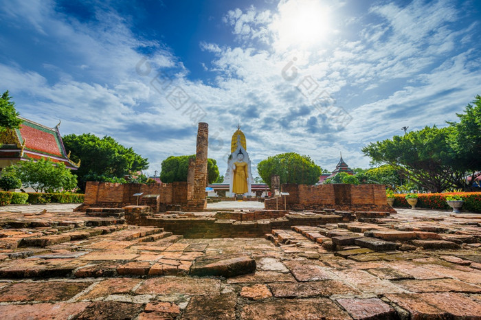 佛雕像什么phra拉达纳Mahathat也用通俗语被称为什么Yai佛教寺庙什么主要旅游公共的地方吸引力phitsanulok泰国