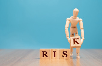 木木偶站和持有木多维数据集与风险词概念评估和分析业务危机和投资控制风险