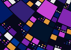 摘要破折号未来主义的广场模式数字设计模板重叠设计与对比颜色风格背景向量