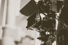 电影行业拍摄与专业相机背景