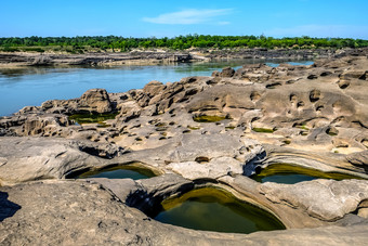 大峡谷<strong>泰国</strong>山 姆潘山羊乌汶Ratchathani<strong>泰国</strong>受欢迎的<strong>旅游</strong>吸引力乌汶Ratchathani省