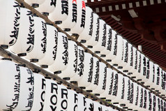 日本纸灯笼senso-ji寺庙