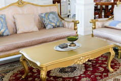 细节图像枕头古董奢侈品沙发室内设计和装饰
