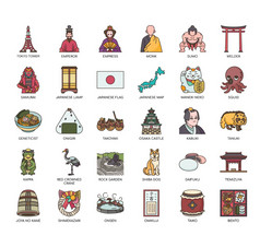 日本象征薄行和像素完美的图标