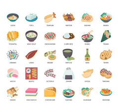 集日本食物薄行和像素完美的图标为任何网络和应用程序项目