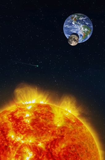 幻想作文太阳能eclipse见过从的太阳与的月亮预测它的影子的地球地球彗星运行星星场元素这图像有家具的已开启