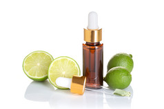 石灰至关重要的石油石灰石油为皮肤哪水疗中心健康按摩芳香疗法和自然医学柑橘类石油