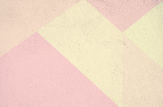 色彩斑斓的混凝土画背景纹理粉红色的黄色的艺术变形背景
