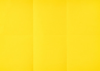 黄色的皱巴巴的展开纸表纹理背景纸折叠六个完整的框架
