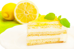 照片柠檬奶油蛋糕