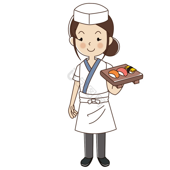 女人寿司老板日本寿司老板图片