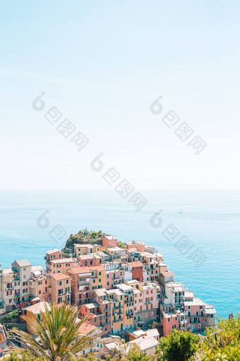 令人惊异的视图老村manarola<strong>上市</strong>联合国教科文组织五渔村利古里亚意大利令人惊异的视图的美丽的村manarola的五渔村储备