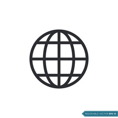全球图标向量标志模板插图设计向量每股收益