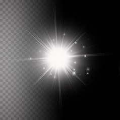 光爆炸明星与发光的粒子和行美丽的摘要射线背景