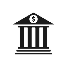 银行向量图标银行象征