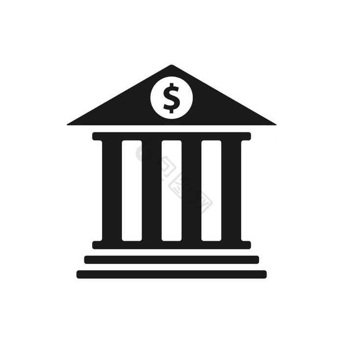 银行向量图标银行象征